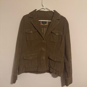 Sonoma Lifestyle Women's Corduroy Button‎ down Jacket-Large